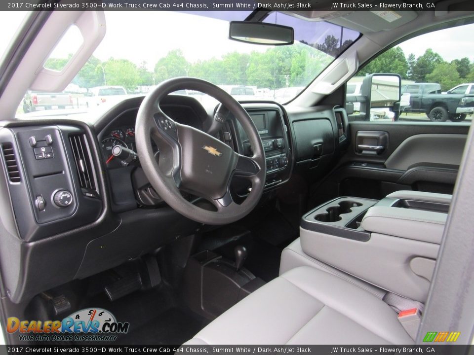 Dark Ash/Jet Black Interior - 2017 Chevrolet Silverado 3500HD Work Truck Crew Cab 4x4 Chassis Photo #24