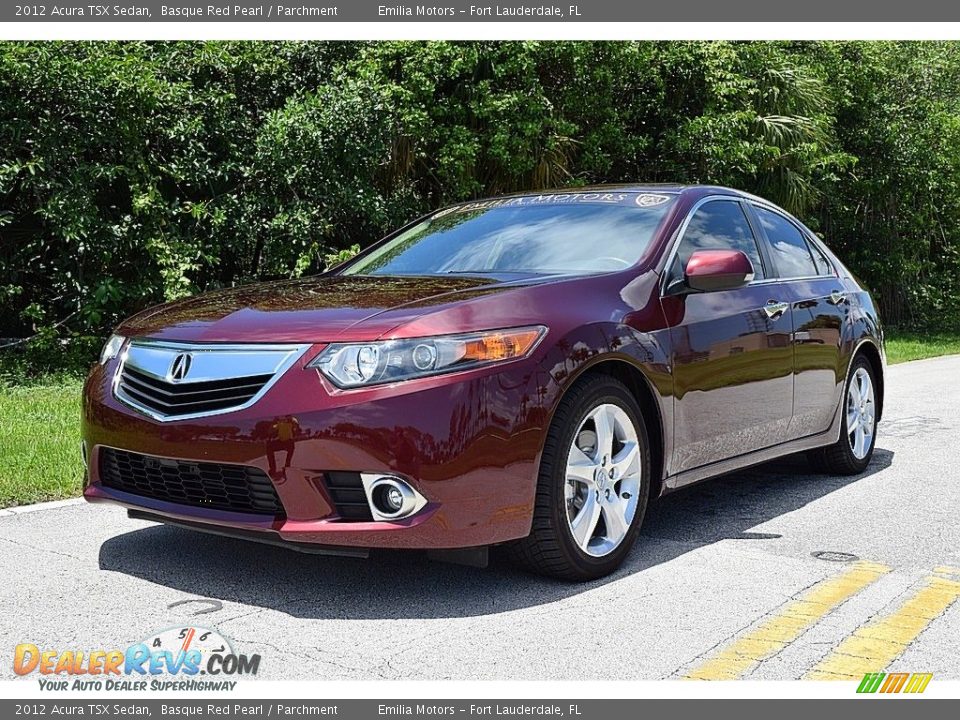 2012 Acura TSX Sedan Basque Red Pearl / Parchment Photo #1