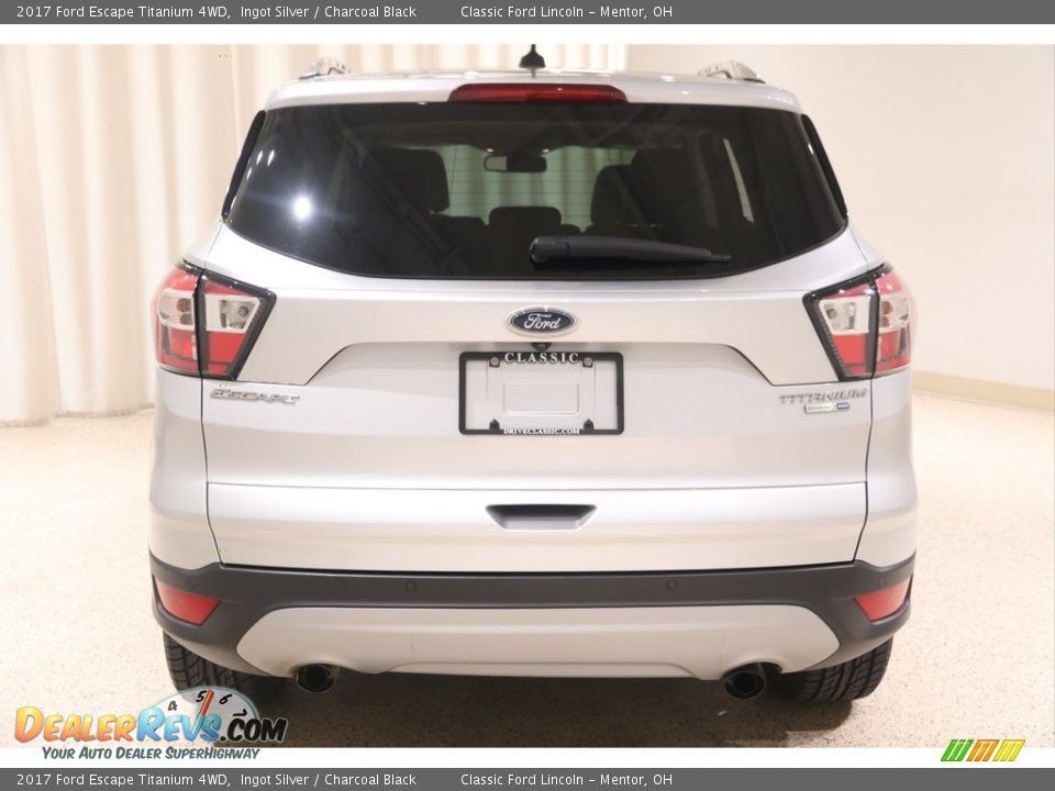 2017 Ford Escape Titanium 4WD Ingot Silver / Charcoal Black Photo #17