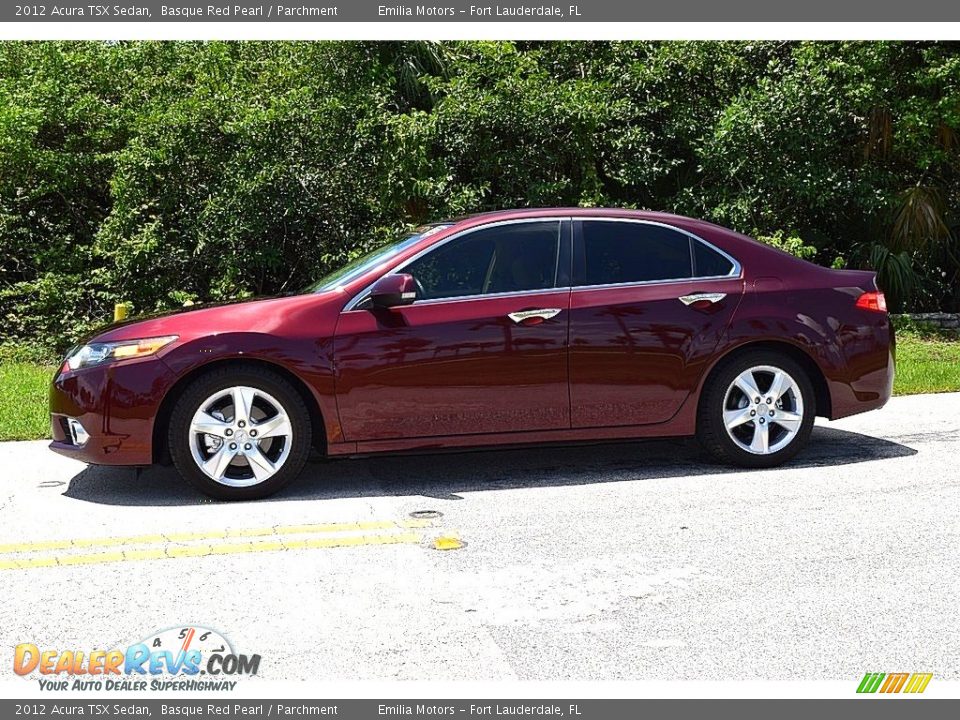 2012 Acura TSX Sedan Basque Red Pearl / Parchment Photo #2