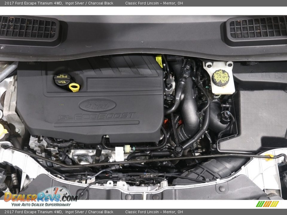 2017 Ford Escape Titanium 4WD Ingot Silver / Charcoal Black Photo #18