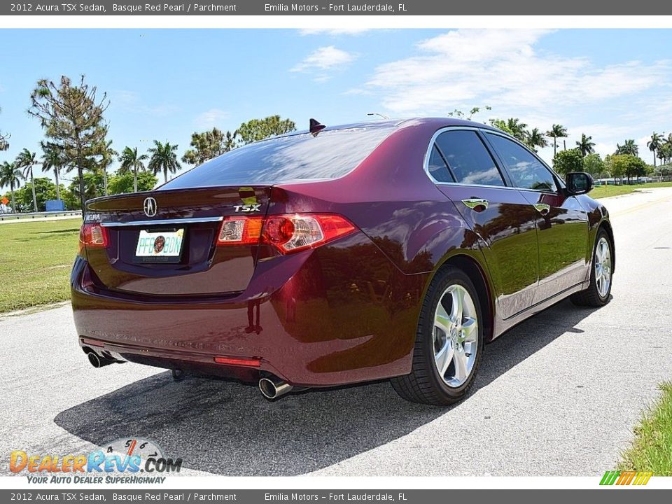 2012 Acura TSX Sedan Basque Red Pearl / Parchment Photo #4