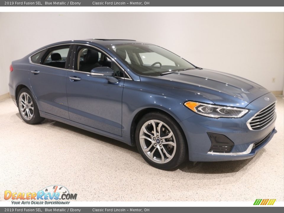 2019 Ford Fusion SEL Blue Metallic / Ebony Photo #1