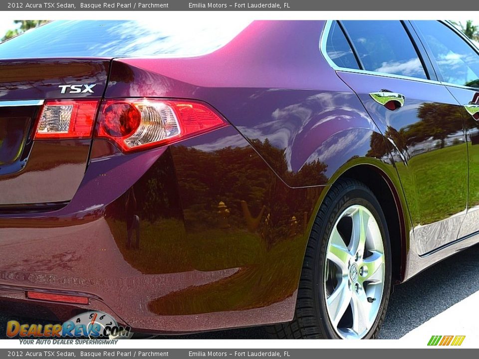2012 Acura TSX Sedan Basque Red Pearl / Parchment Photo #6
