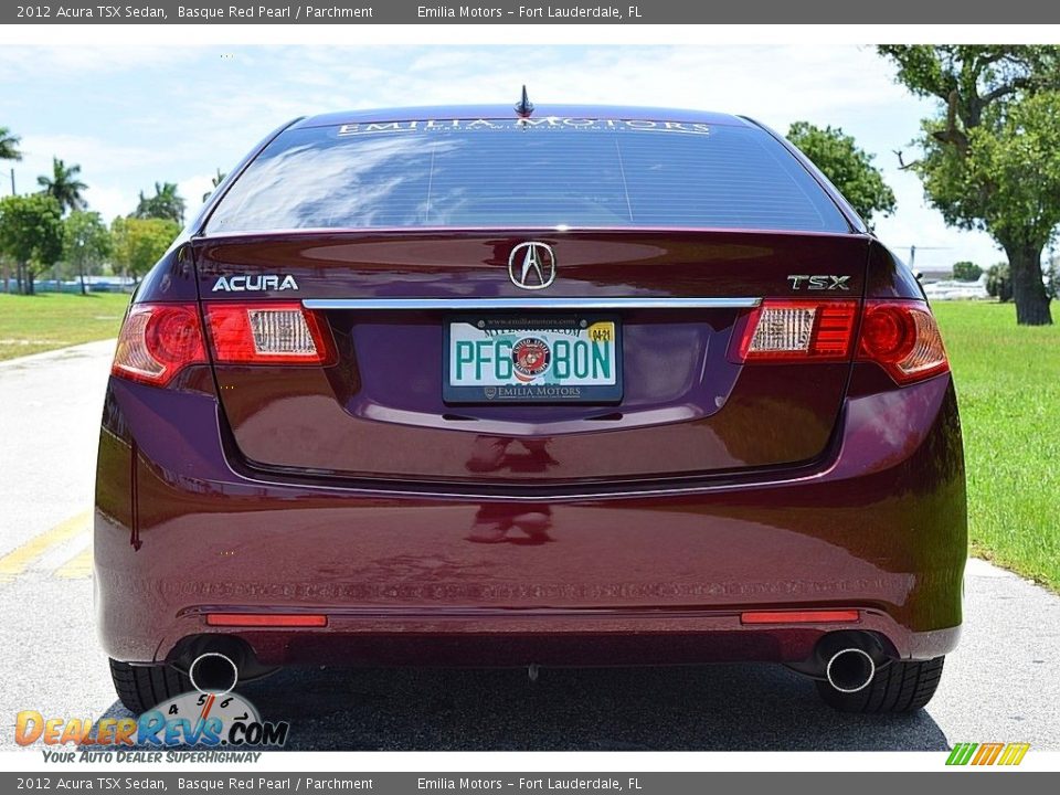 2012 Acura TSX Sedan Basque Red Pearl / Parchment Photo #8