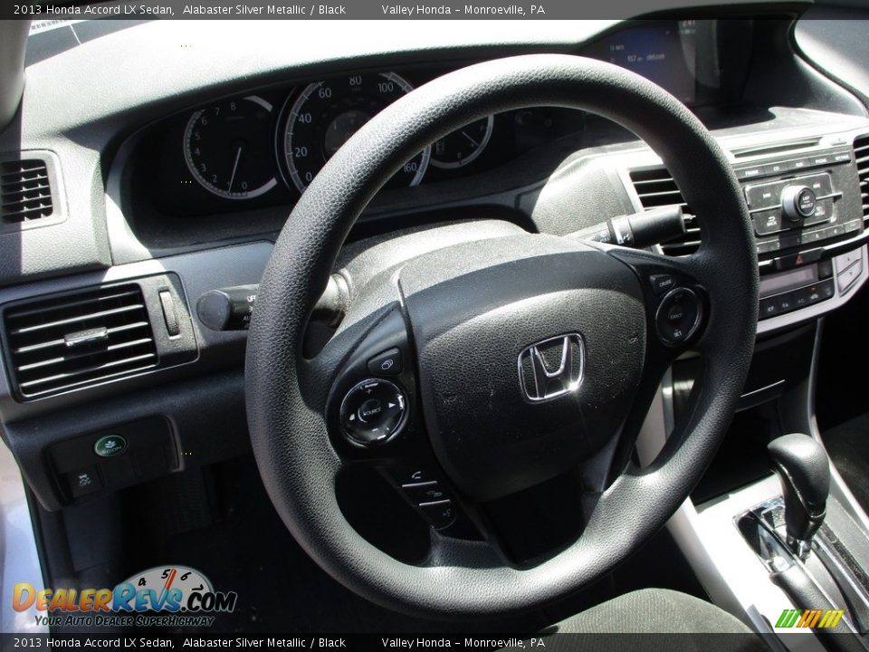 2013 Honda Accord LX Sedan Alabaster Silver Metallic / Black Photo #12