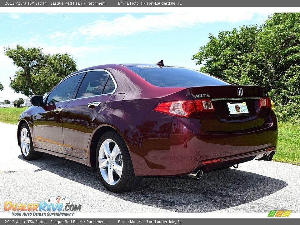 2012 Acura TSX Sedan Basque Red Pearl / Parchment Photo #9