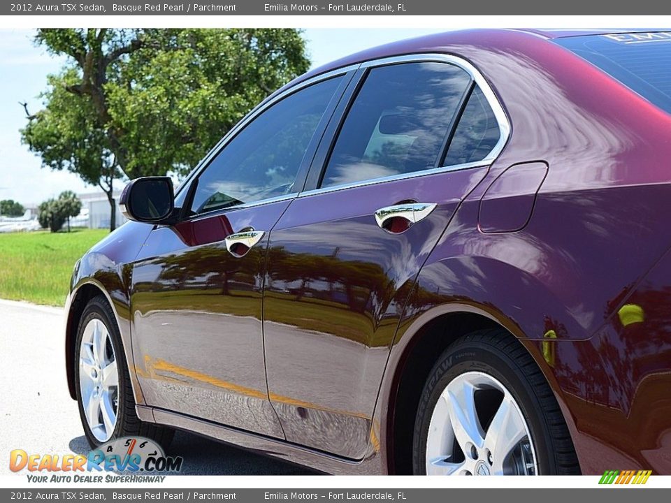 2012 Acura TSX Sedan Basque Red Pearl / Parchment Photo #10