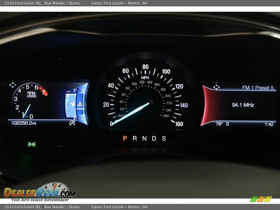 2019 Ford Fusion SEL Blue Metallic / Ebony Photo #7