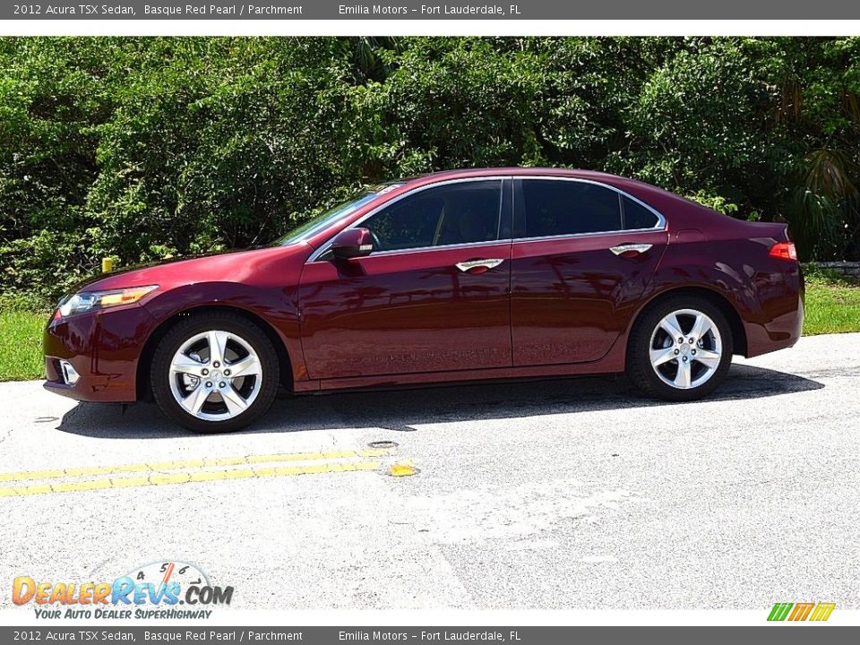 2012 Acura TSX Sedan Basque Red Pearl / Parchment Photo #12