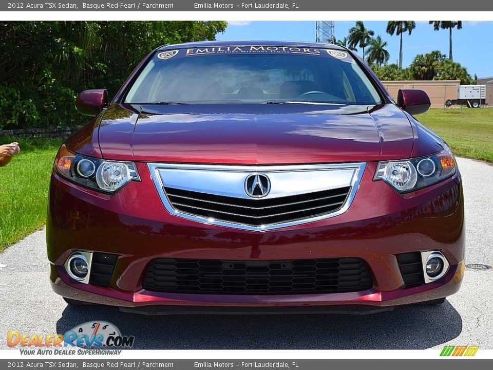 2012 Acura TSX Sedan Basque Red Pearl / Parchment Photo #13