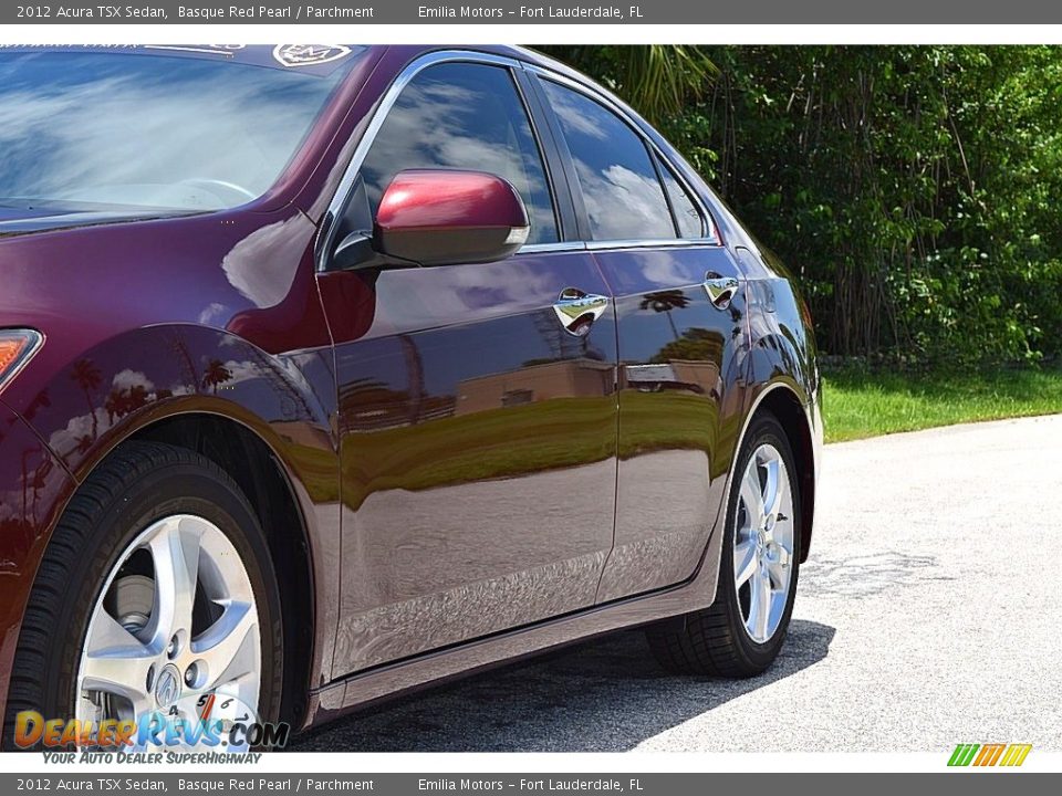 2012 Acura TSX Sedan Basque Red Pearl / Parchment Photo #16