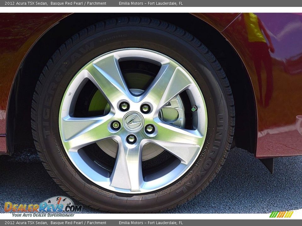 2012 Acura TSX Sedan Basque Red Pearl / Parchment Photo #17