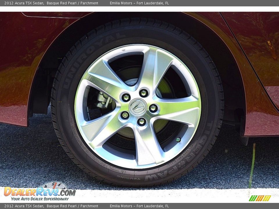 2012 Acura TSX Sedan Basque Red Pearl / Parchment Photo #19