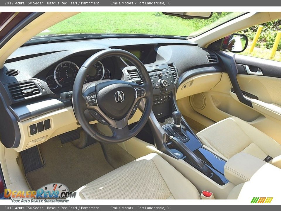 2012 Acura TSX Sedan Basque Red Pearl / Parchment Photo #21
