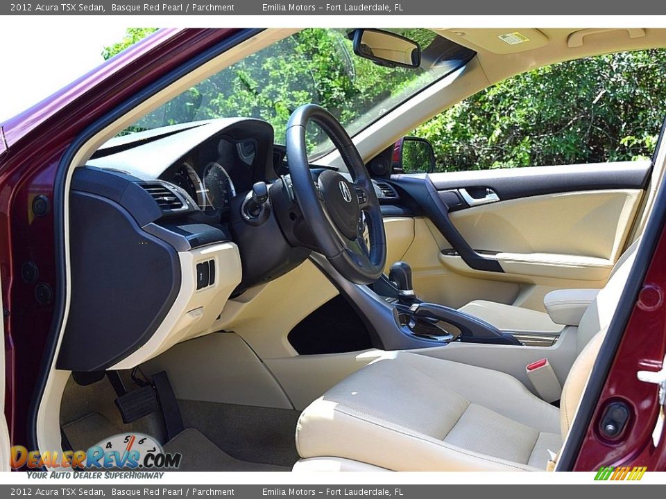 2012 Acura TSX Sedan Basque Red Pearl / Parchment Photo #22