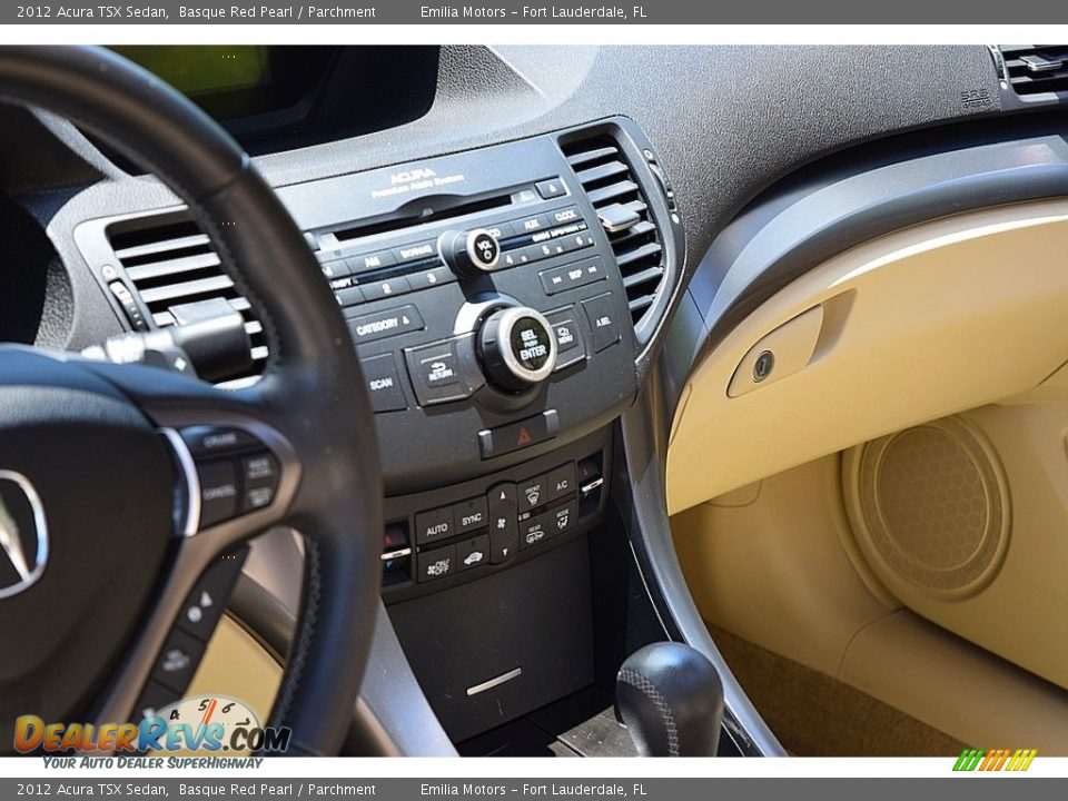 2012 Acura TSX Sedan Basque Red Pearl / Parchment Photo #24