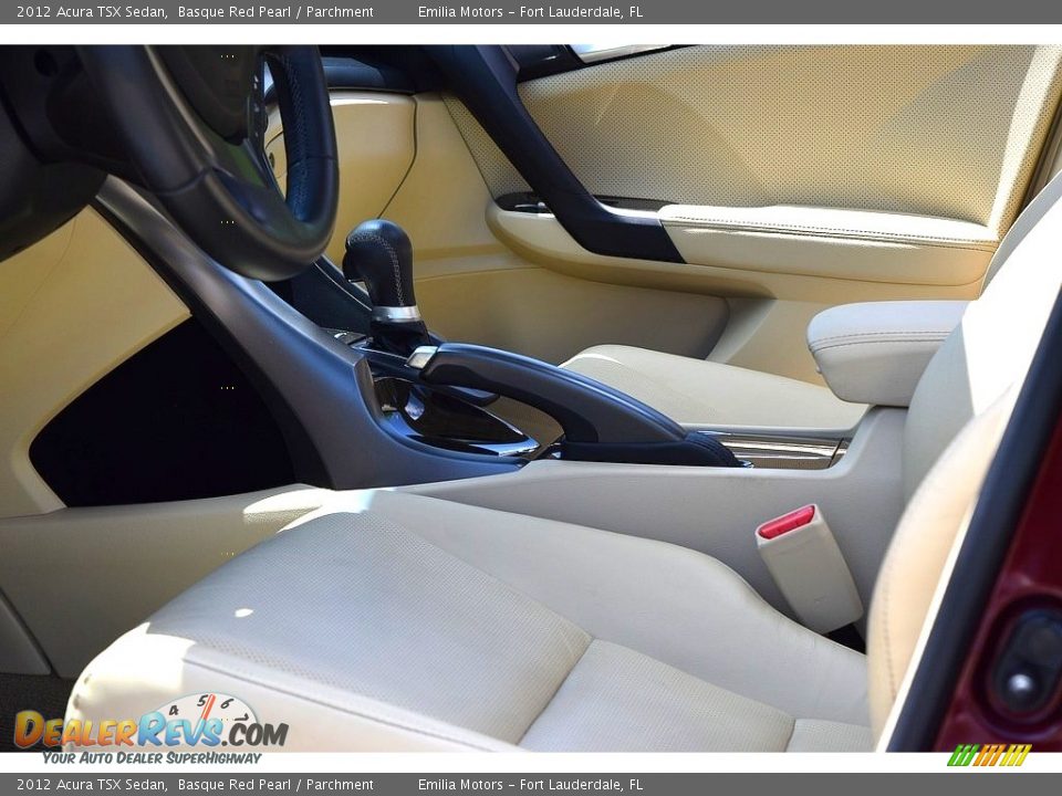 2012 Acura TSX Sedan Basque Red Pearl / Parchment Photo #25