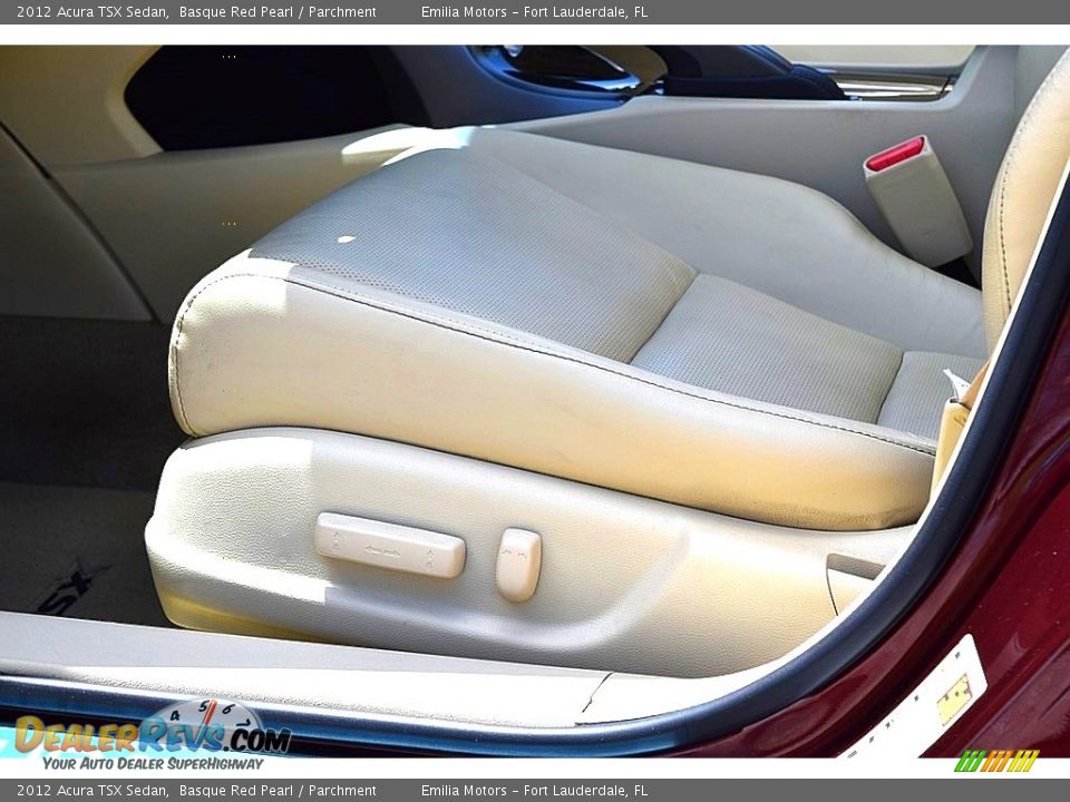 2012 Acura TSX Sedan Basque Red Pearl / Parchment Photo #26