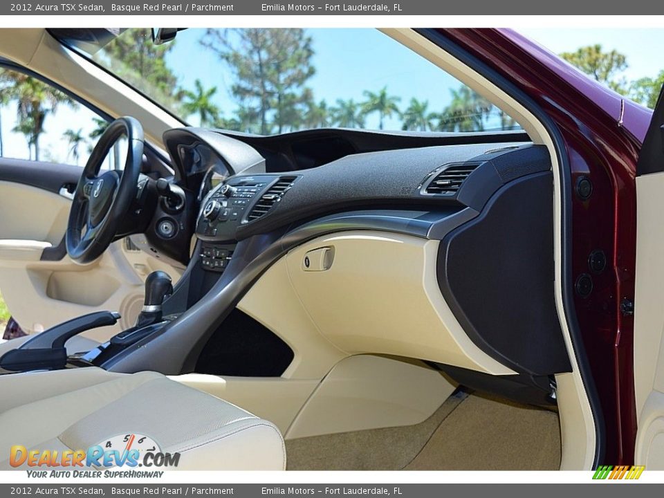 2012 Acura TSX Sedan Basque Red Pearl / Parchment Photo #27