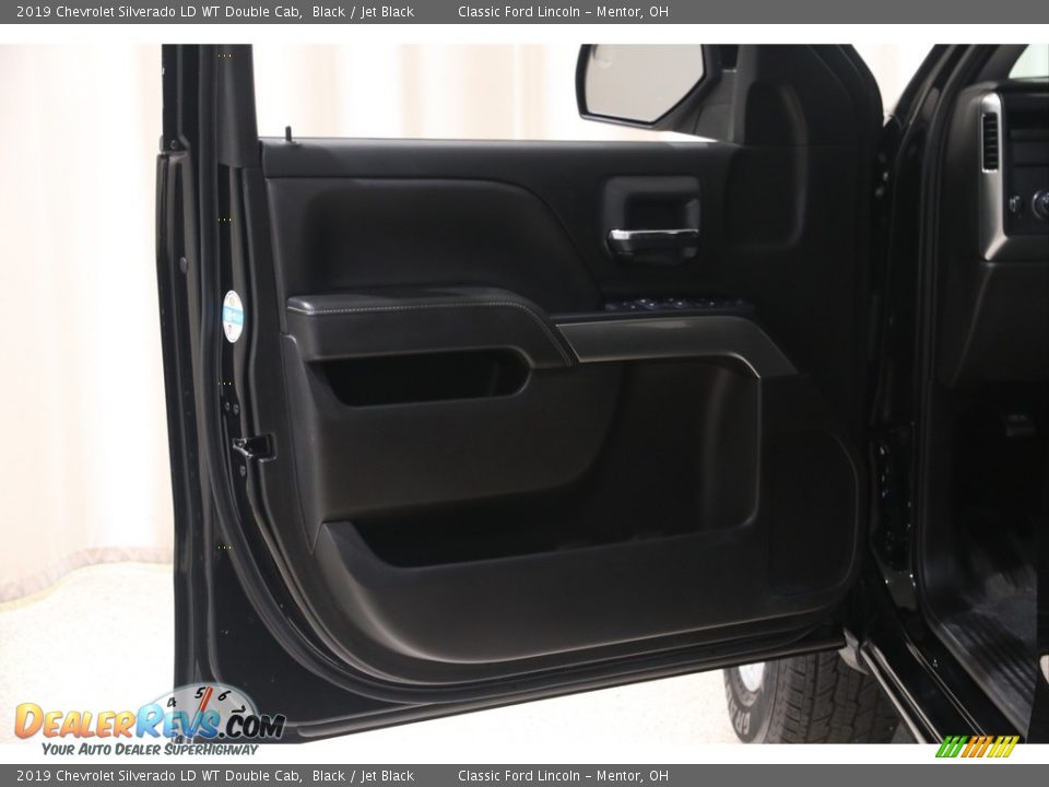 2019 Chevrolet Silverado LD WT Double Cab Black / Jet Black Photo #4