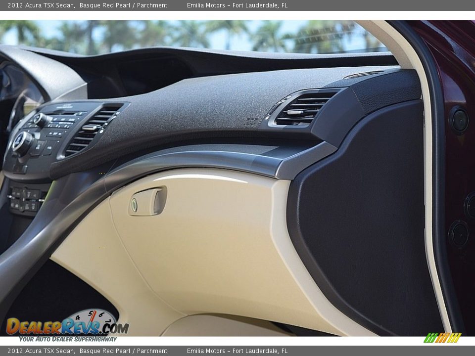 2012 Acura TSX Sedan Basque Red Pearl / Parchment Photo #28