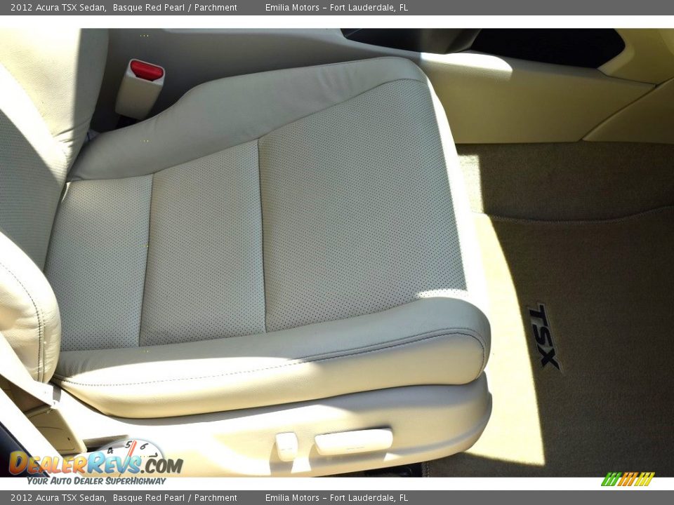 2012 Acura TSX Sedan Basque Red Pearl / Parchment Photo #29