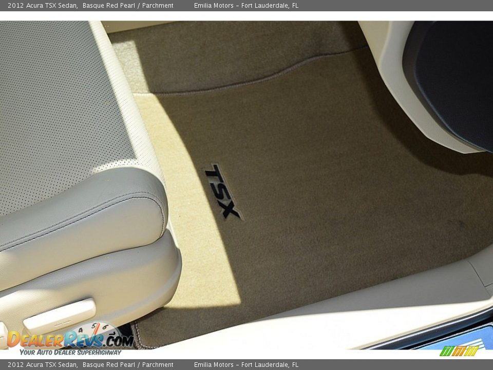 2012 Acura TSX Sedan Basque Red Pearl / Parchment Photo #30