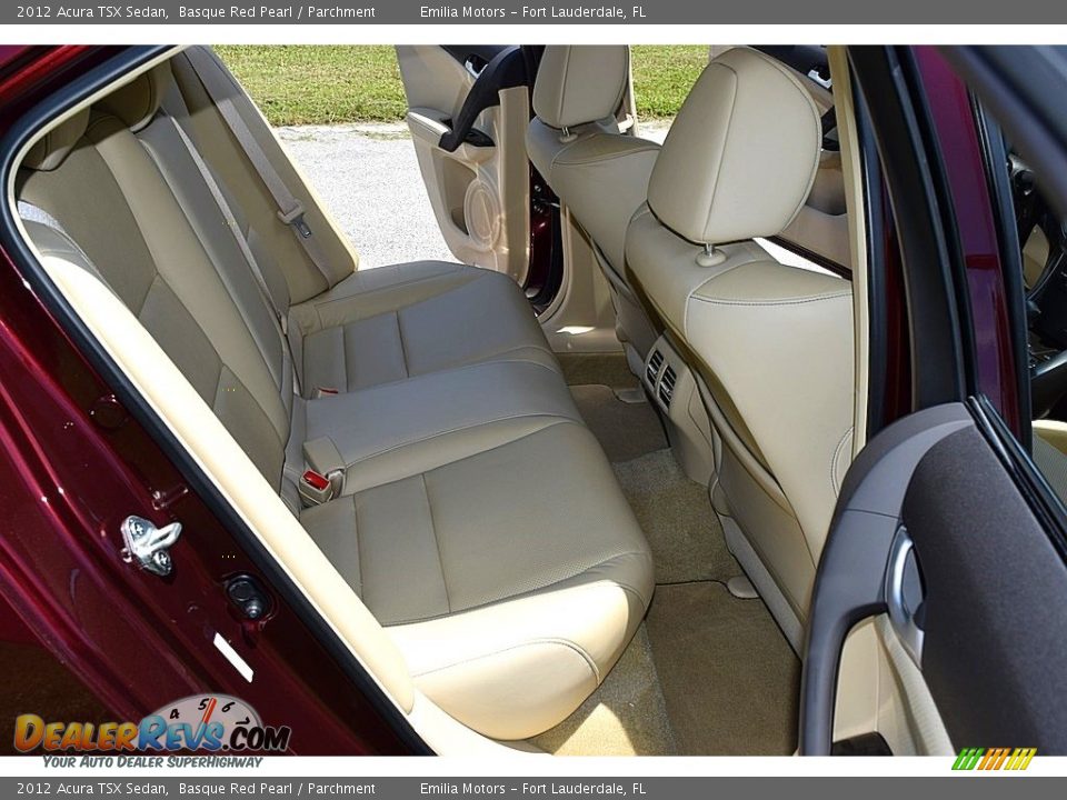 2012 Acura TSX Sedan Basque Red Pearl / Parchment Photo #31