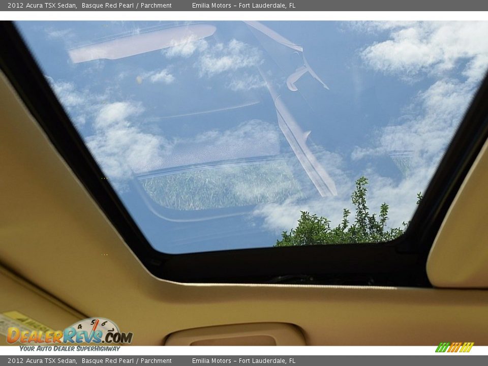 2012 Acura TSX Sedan Basque Red Pearl / Parchment Photo #32