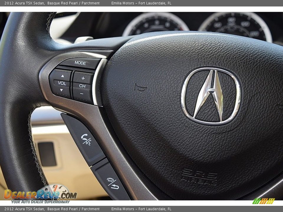 2012 Acura TSX Sedan Basque Red Pearl / Parchment Photo #34