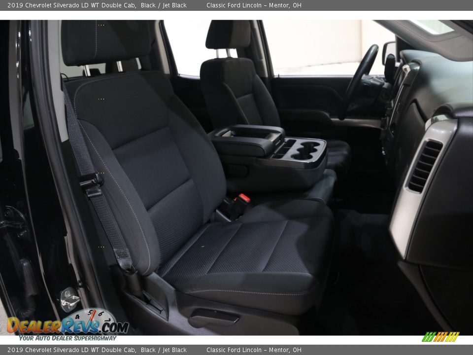 2019 Chevrolet Silverado LD WT Double Cab Black / Jet Black Photo #13
