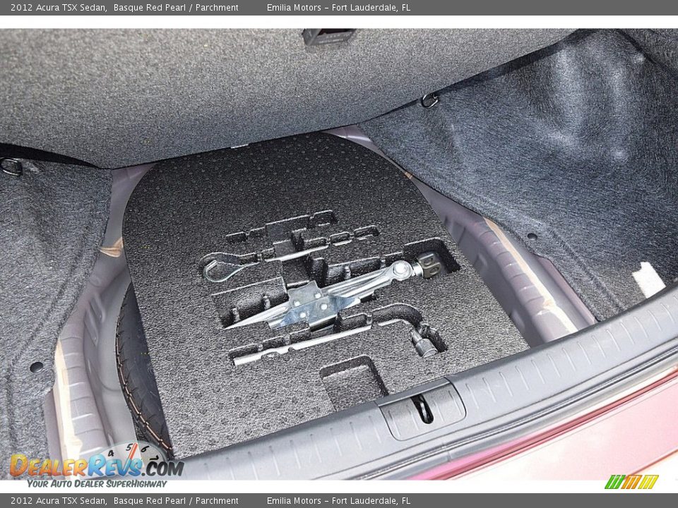 2012 Acura TSX Sedan Basque Red Pearl / Parchment Photo #38