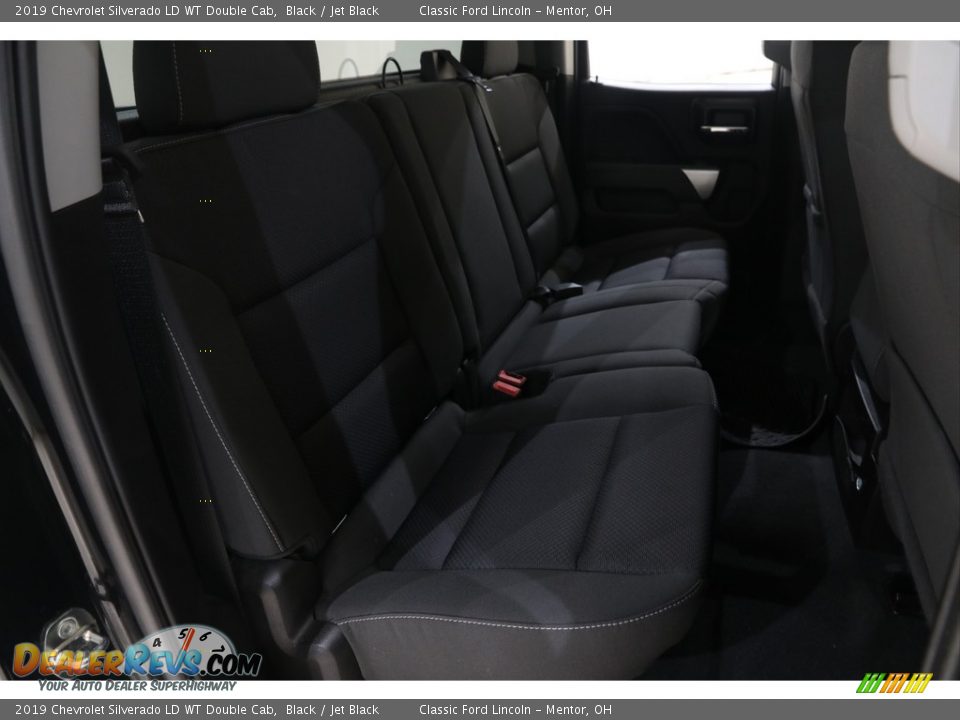 2019 Chevrolet Silverado LD WT Double Cab Black / Jet Black Photo #14