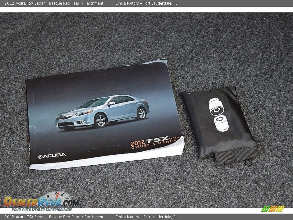 2012 Acura TSX Sedan Basque Red Pearl / Parchment Photo #41
