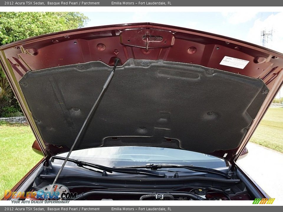 2012 Acura TSX Sedan Basque Red Pearl / Parchment Photo #42