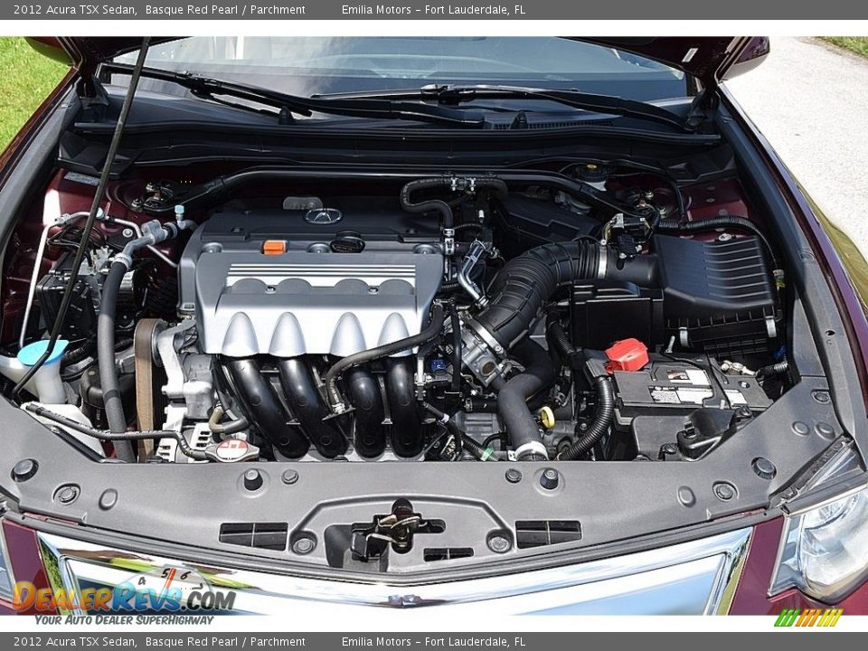 2012 Acura TSX Sedan Basque Red Pearl / Parchment Photo #43