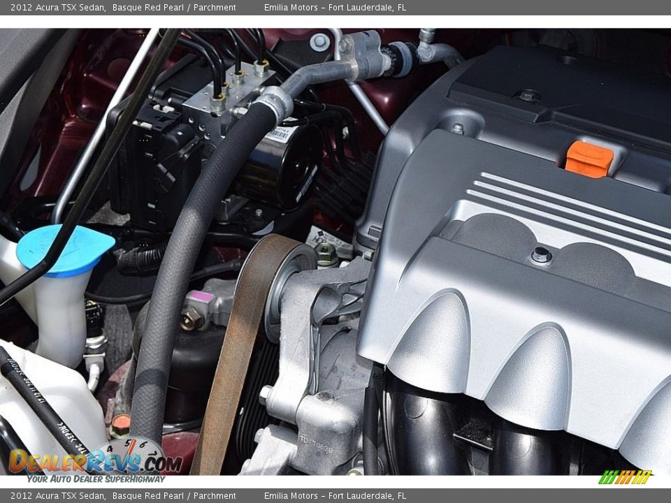 2012 Acura TSX Sedan Basque Red Pearl / Parchment Photo #44
