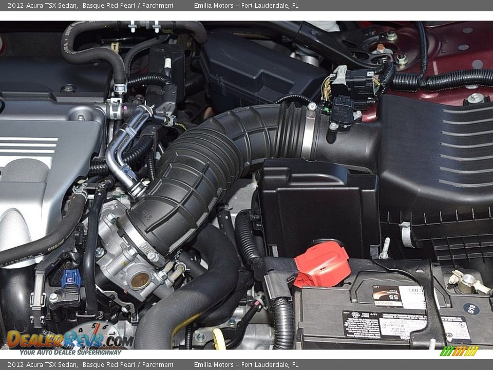 2012 Acura TSX Sedan Basque Red Pearl / Parchment Photo #45