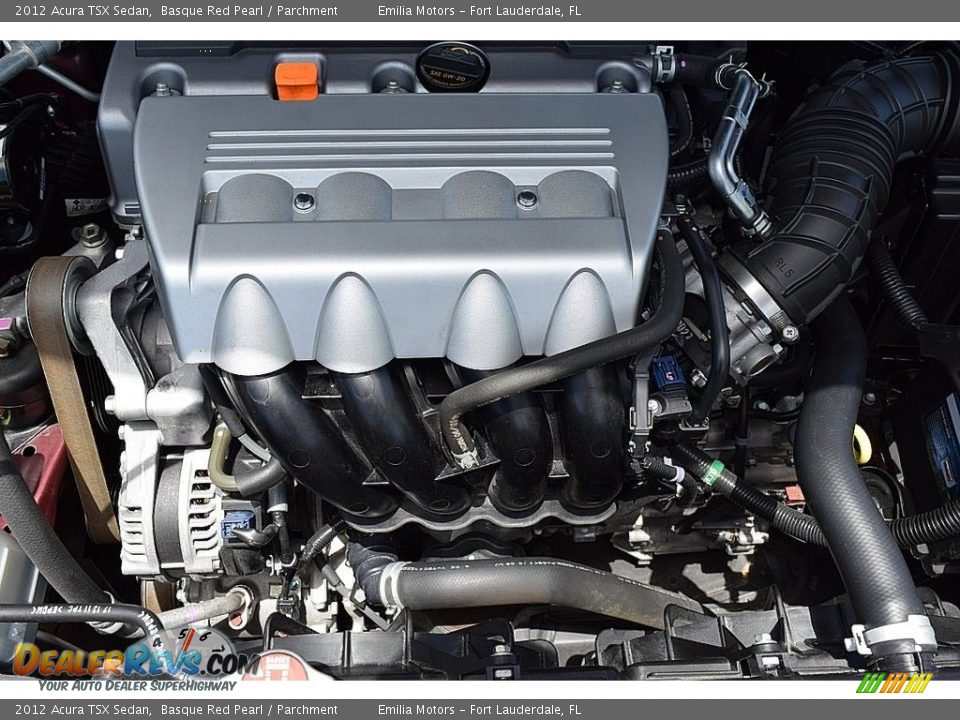2012 Acura TSX Sedan Basque Red Pearl / Parchment Photo #46