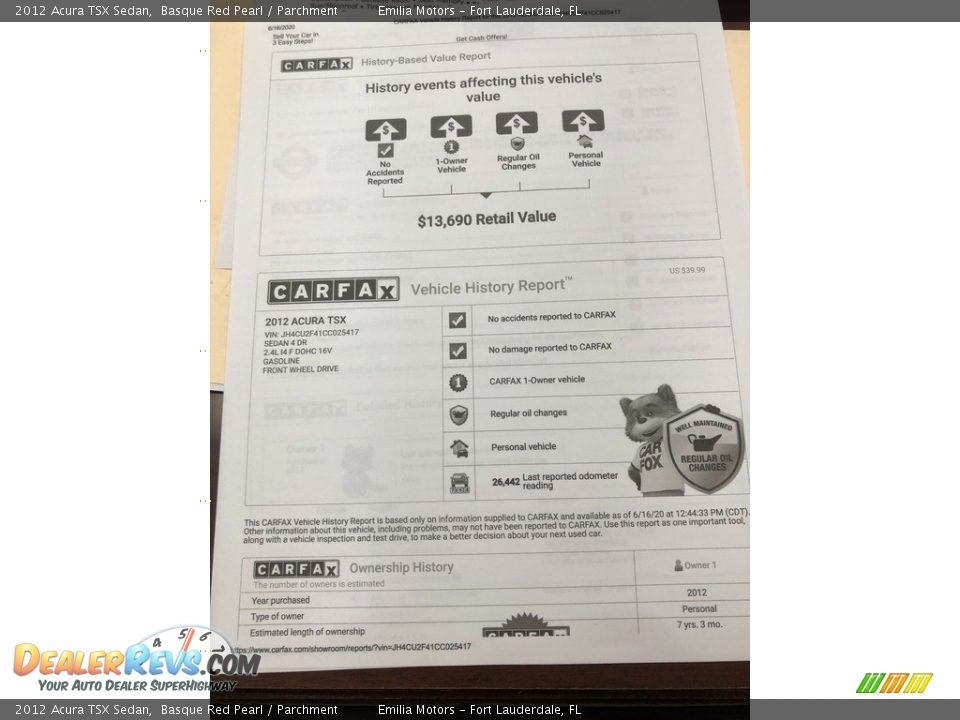 2012 Acura TSX Sedan Basque Red Pearl / Parchment Photo #50