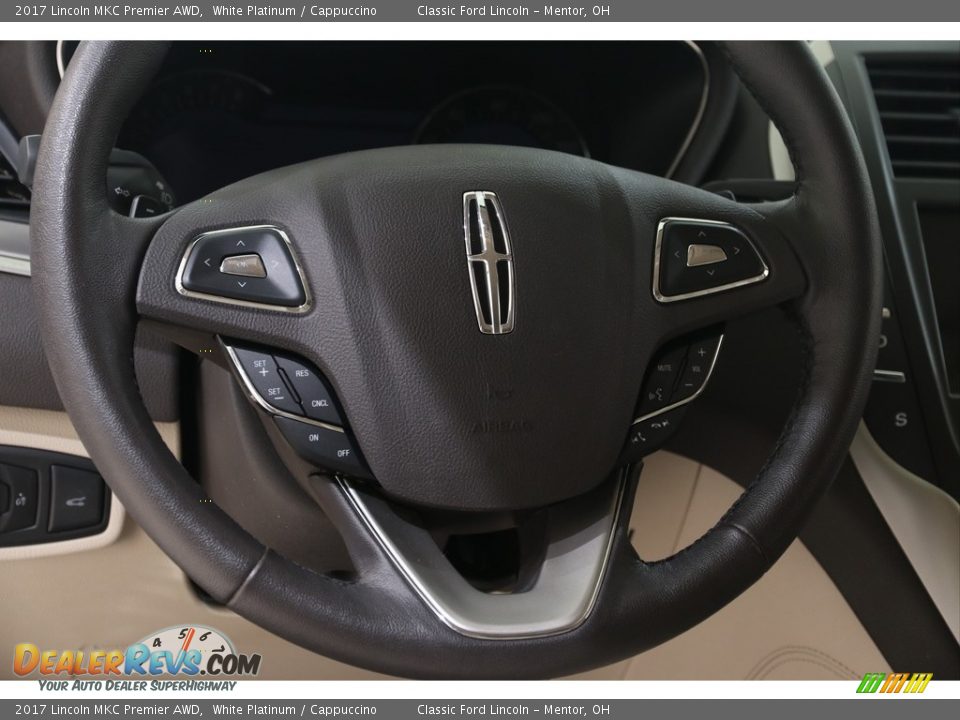 2017 Lincoln MKC Premier AWD White Platinum / Cappuccino Photo #7