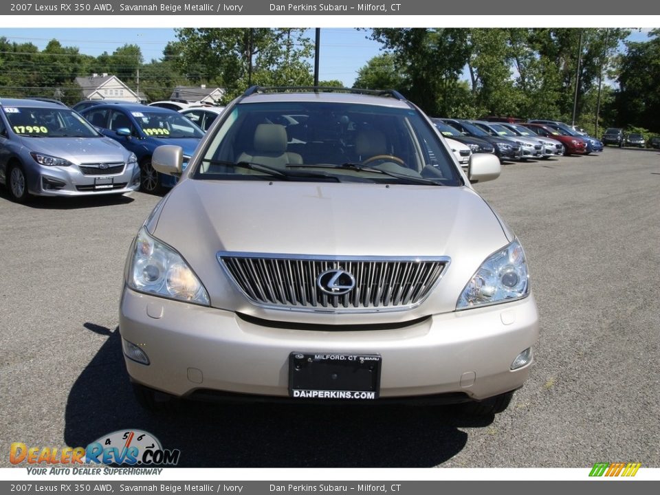 2007 Lexus RX 350 AWD Savannah Beige Metallic / Ivory Photo #2