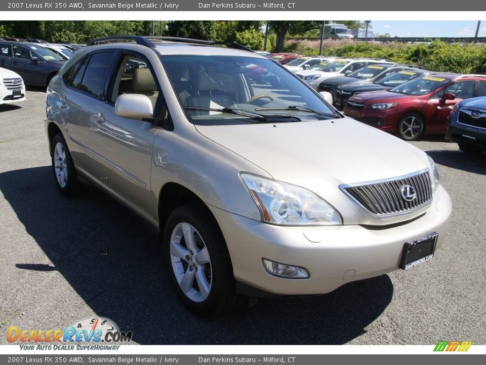 2007 Lexus RX 350 AWD Savannah Beige Metallic / Ivory Photo #3