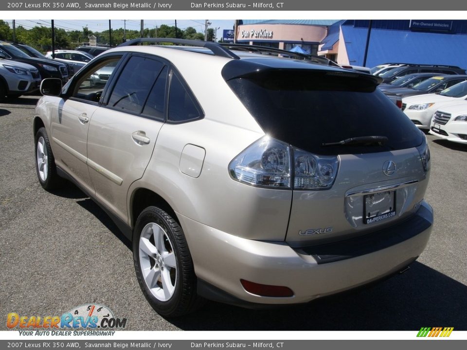 2007 Lexus RX 350 AWD Savannah Beige Metallic / Ivory Photo #7