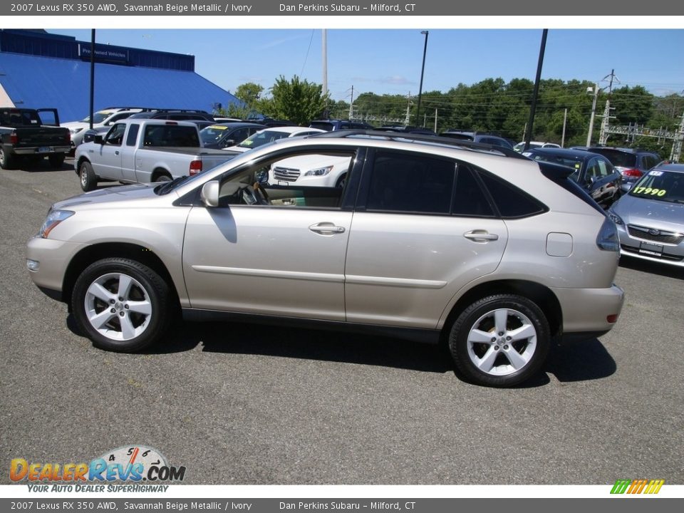 2007 Lexus RX 350 AWD Savannah Beige Metallic / Ivory Photo #8