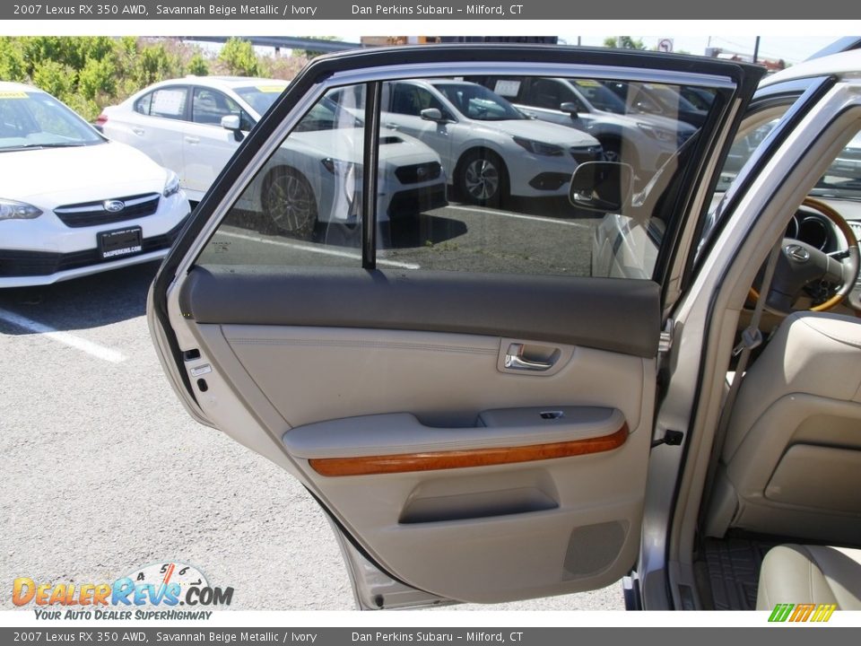 2007 Lexus RX 350 AWD Savannah Beige Metallic / Ivory Photo #12