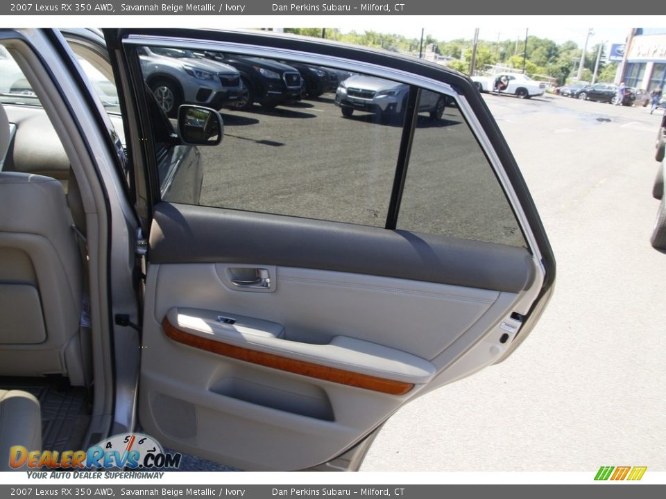 2007 Lexus RX 350 AWD Savannah Beige Metallic / Ivory Photo #15