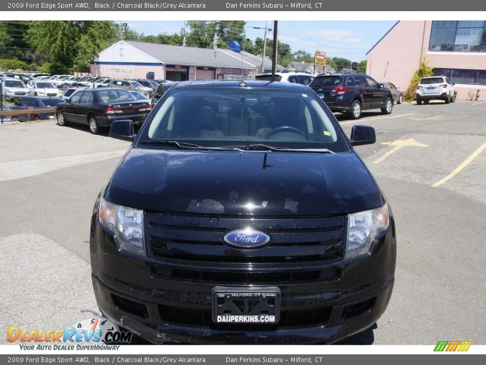 2009 Ford Edge Sport AWD Black / Charcoal Black/Grey Alcantara Photo #2