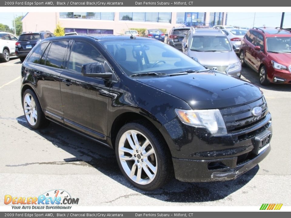 Black 2009 Ford Edge Sport AWD Photo #3